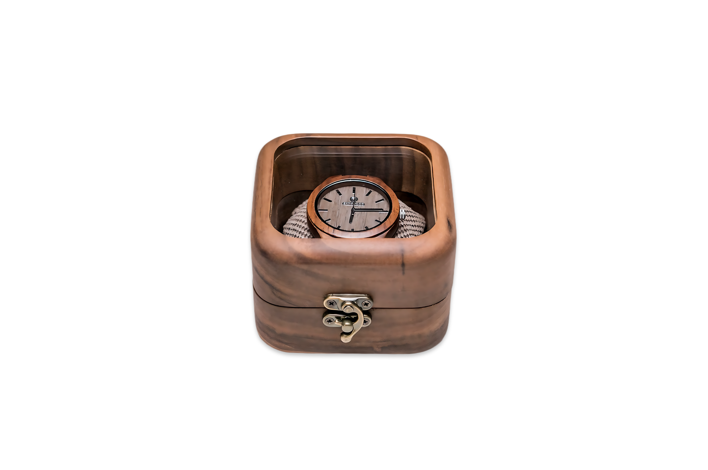 Walnussholz-Uhrenbox