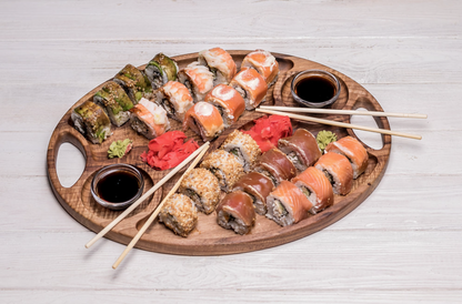 Jausenteller aus Walnussholz