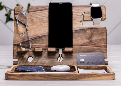 Stylischer Klapp-Organizer für zwei Handys