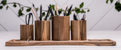 Tischorganizer "Titanic" aus Walnussholz