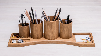 Tischorganizer "Titanic" aus Walnussholz