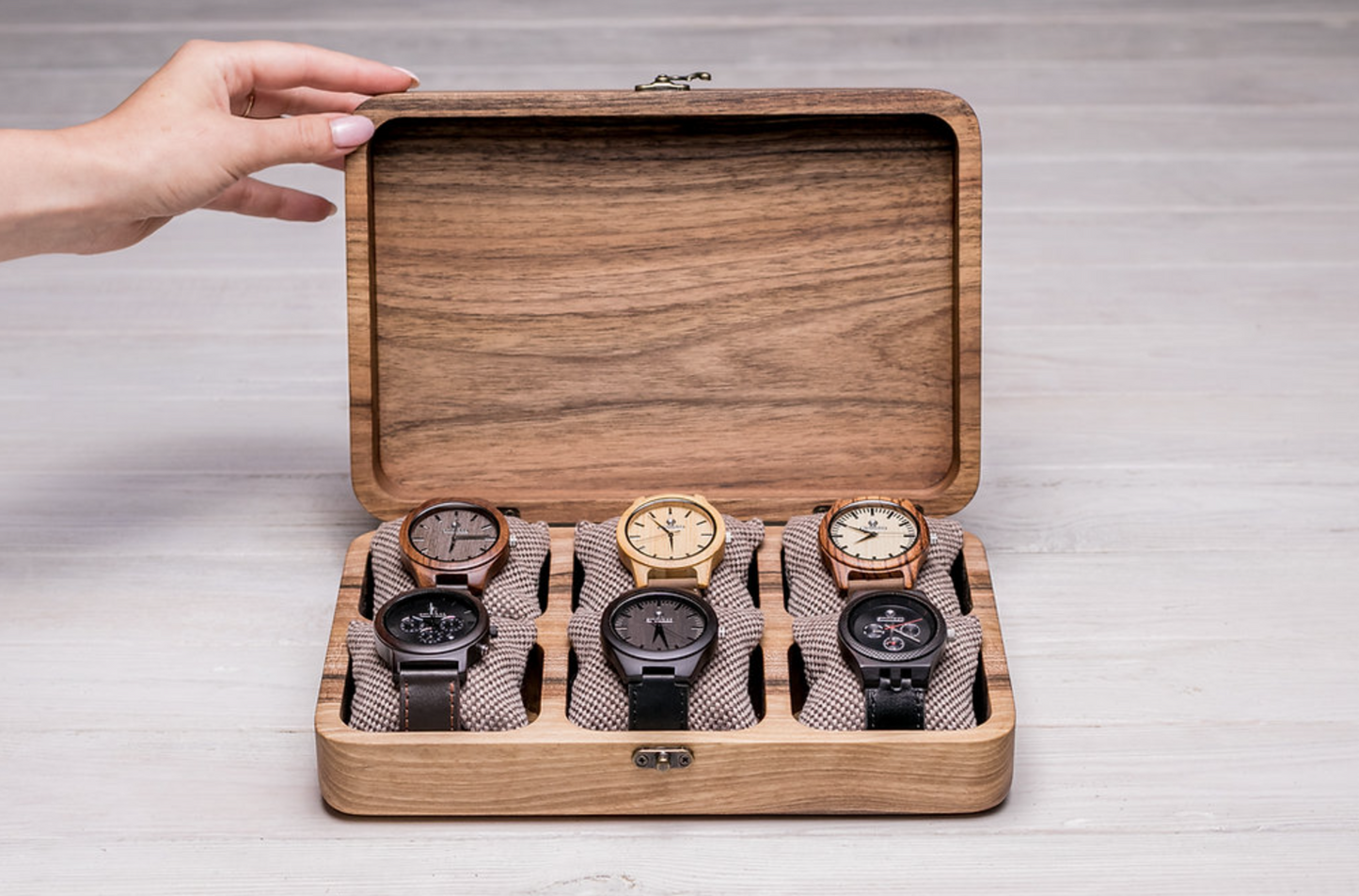 Uhrenbox für sechs Uhren