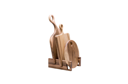 Walnussschneidebrett Ständer