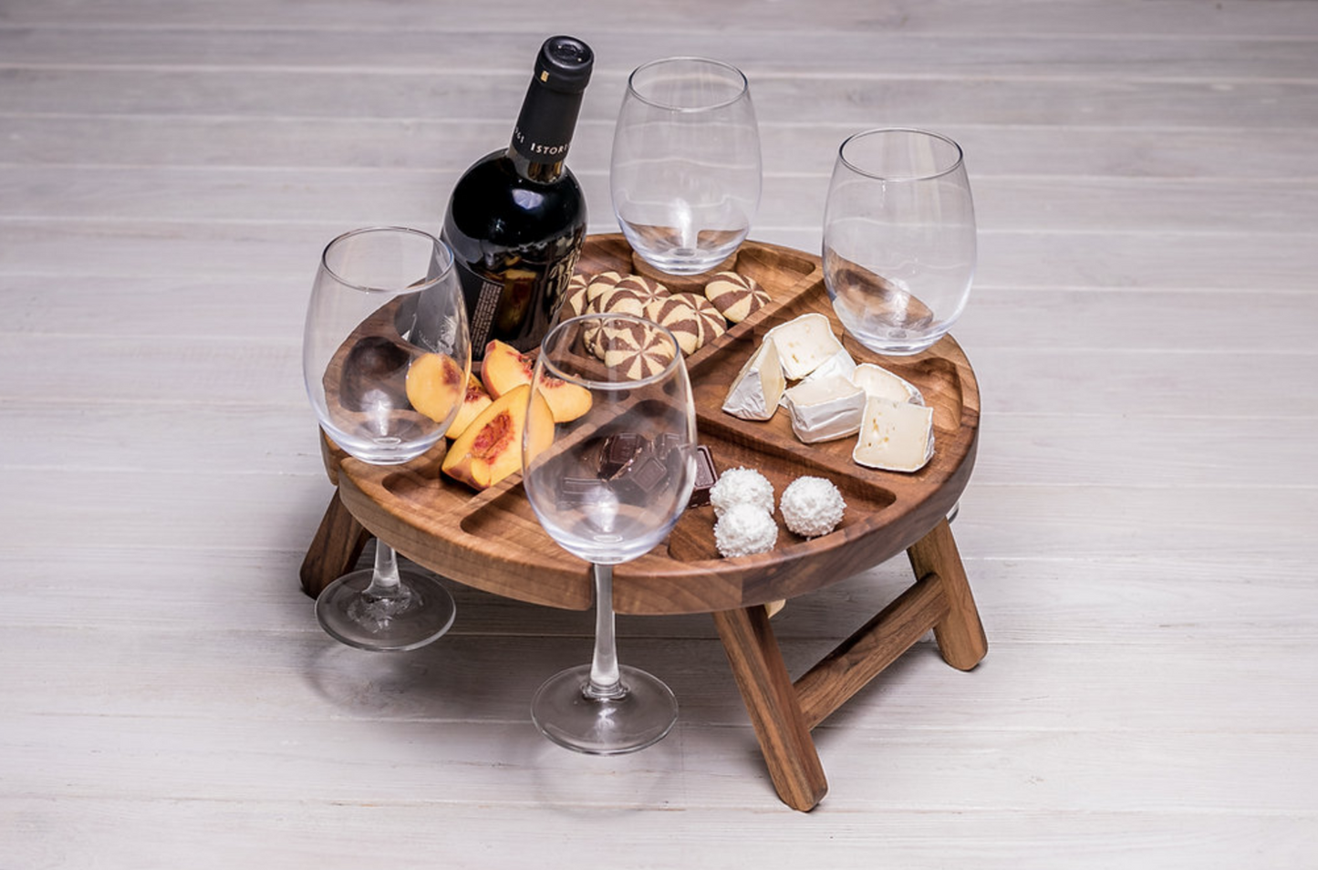 Weintafel aus Walnussholz
