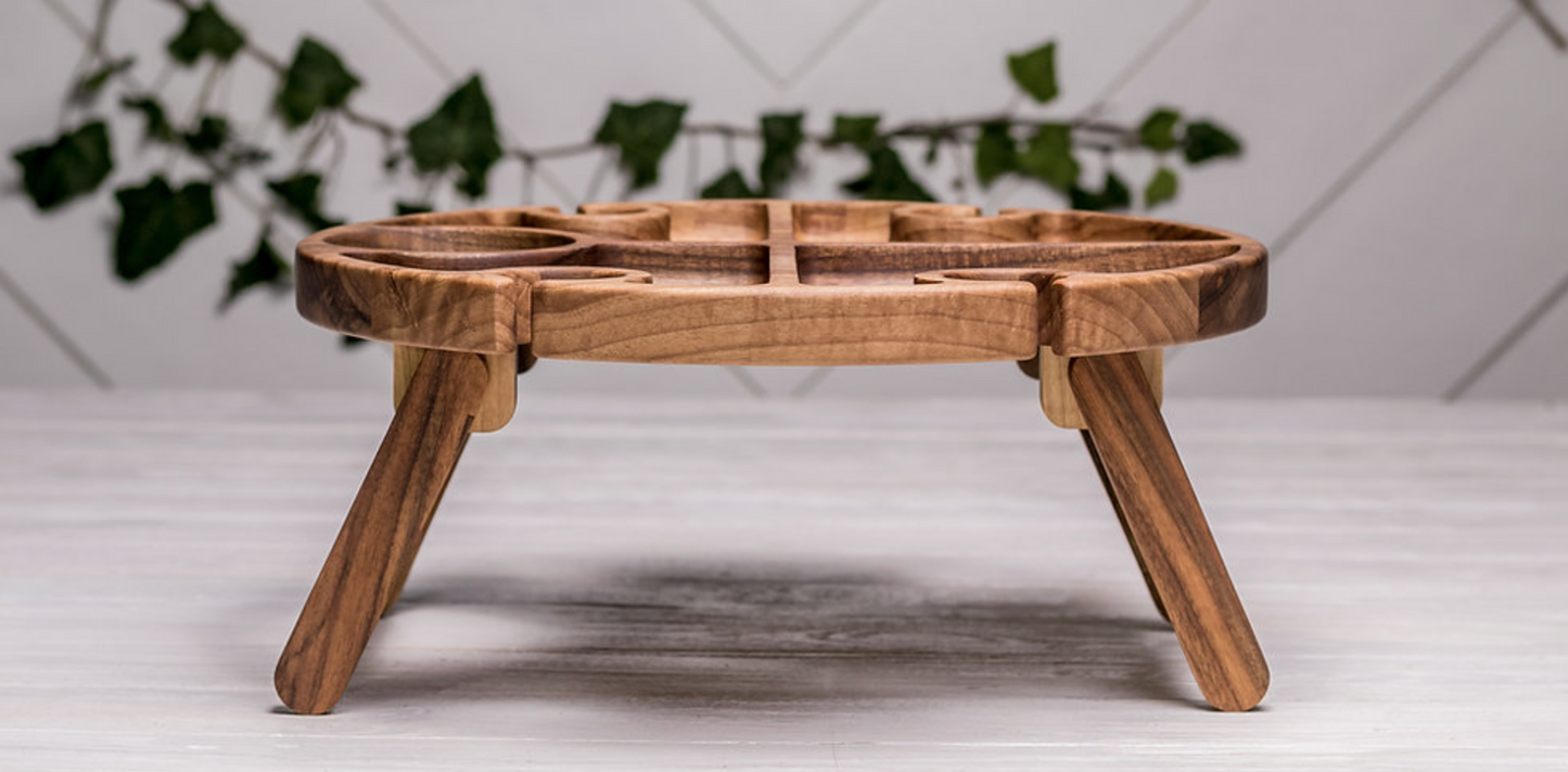 Weintafel aus Walnussholz