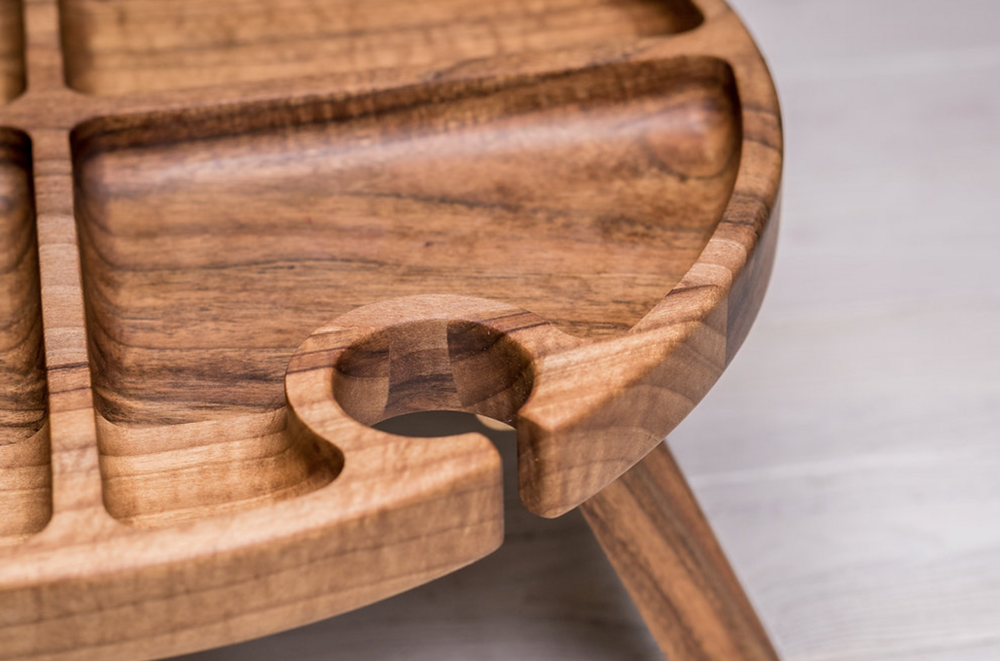 Weintafel aus Walnussholz