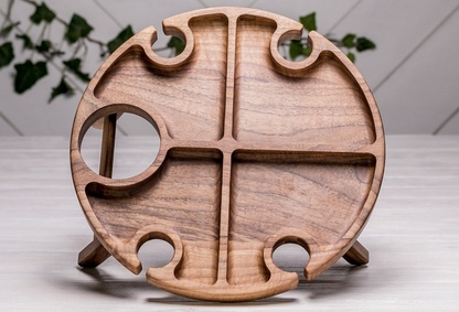 Weintafel aus Walnussholz