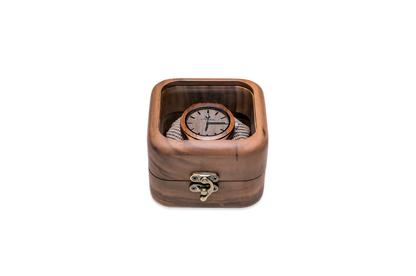 Walnussholz-Uhrenbox